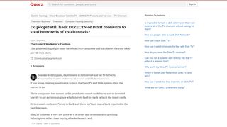 Do people still hack DIRECTV or DISH receivers to steal hundreds ...