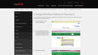 Change Wireless Network Password | MyDISH | DISH Customer Support