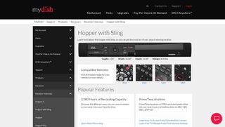 Hopper with Sling Receiver Home Page | MyDISH | DISH Customer ...