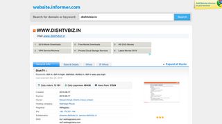 dishtvbiz.in at Website Informer. DishTV ::. Visit DishTV Biz.
