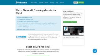 Watch Dishworld From Anywhere in the World - Unlocator