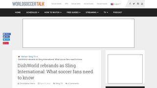 DishWorld rebrands as Sling International: What soccer fans need to ...