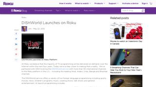 DISHWorld Launches on Roku - Roku Blog