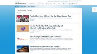 Annual Passholder Special Offers & Events | Walt Disney World Resort