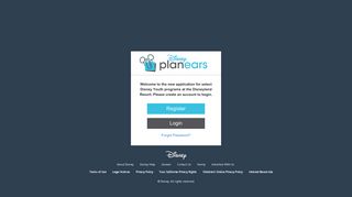 Disney PlanEars: Login