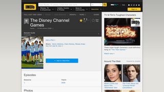 The Disney Channel Games (TV Mini-Series 2008– ) - IMDb