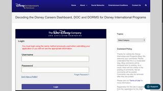 Decoding the Disney Careers Dashboard, DOC and DORMS for ...