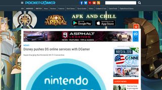 Disney pushes DS online services with DGamer | Articles | Pocket ...