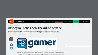 Disney launches new DS online service | Ars Technica