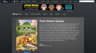 Pixie Hollow Games | Disney Fairies