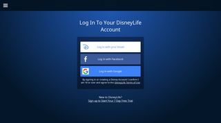 Log In | DisneyLife