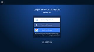 Log In | DisneyLife
