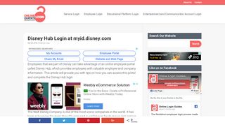 Disney Hub Login at myid.disney.com | Online Login Guides