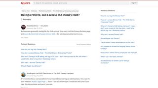 Being a retiree, can I access the Disney Hub? - Quora
