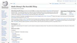 Radio Disney's The Next BIG Thing - Wikipedia