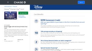 Disney Premier Credit Card | Chase.com - Chase Credit Cards