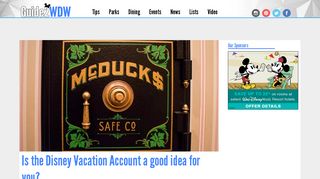 Is the Disney Vacation Account a good idea for you? | Guide2WDW