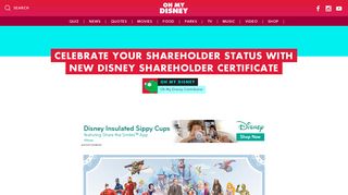 Celebrate Your Shareholder Status with New Disney Stock Certificate ...