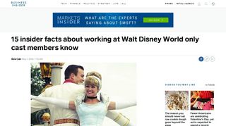 Secrets of working at Walt Disney World only cast members know ...