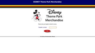 Disney Theme Park Merchandise - Supplier Login - Kleinschmidt