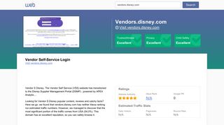 Everything on vendors.disney.com. Vendor Self-Service Login. - Horde