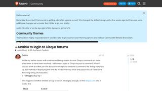 Unable to login to Disqus forums - QA, Bug Reports, Feedback ...
