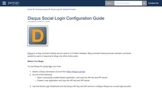 Disqus Social Login Configuration Guide | Akamai Identity Cloud ...