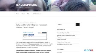 Why and How to Integrate Facebook Connect with Disqus – Daleisphere