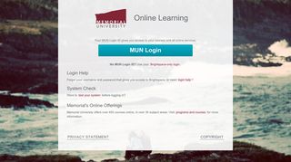 Learn Online at Memorial University of Newfoundland