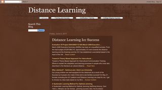 Distance Learning: Distance Learning Icc Success