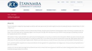 Itawamba CC Online > Home > Information