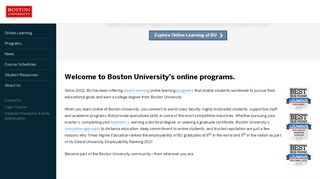 Boston University Online Education | BU Online