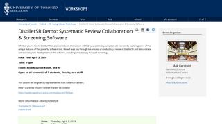 DistillerSR Demo: Systematic Review Collaboration & Screening ...