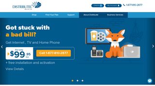 Internet Services Provider - Home Phone, TV | Distributel.ca