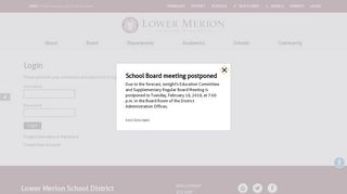 Login - Lower Merion School District