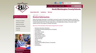 Student Information | South Washington County Schools