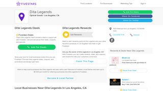Dita Legends | Los Angeles, CA | Other | Fivestars Rewards, Deals ...