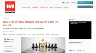 Here's exactly how ditech is coming back into the market | 2014-05-19 ...