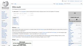 Ditto mark - Wikipedia
