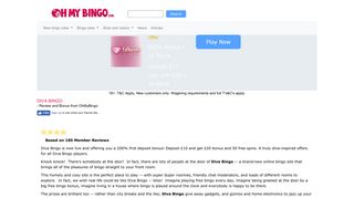 Diva Bingo | Spin the Wheel + 400% Bonus | OhMyBingo