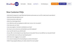 FAQs - DiveShop360
