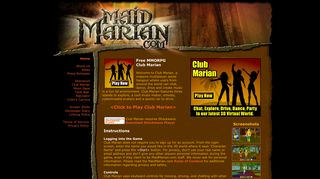 Maid Marian MMORPG - Massive Multiplayer Web Games
