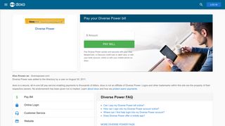 Diverse Power: Login, Bill Pay, Customer Service and Care Sign-In
