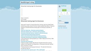 Silverchair training login for diversicare - NealStringer's blog