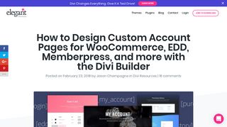 How to Design Custom Account Pages for WooCommerce, EDD ...