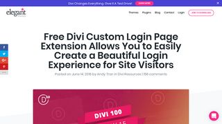 Free Divi Custom Login Page Extension Allows You to Easily Create a ...