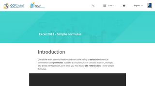 Excel 2013: Simple Formulas - GCFLearnFree.org - GCFGlobal