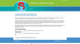 Volunteer Program Login