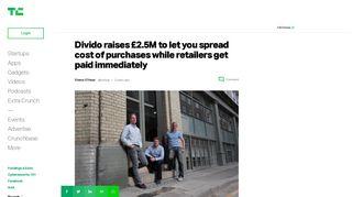 Divido raises £2.5M to let you spread cost of purchases while retailers ...