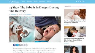 15 Signs The Baby Is In Danger During The Delivery | BabyGaga